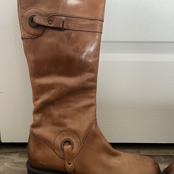 New leather made in Argentina women’s small heeled boots size 40 - Picture 2 of 12